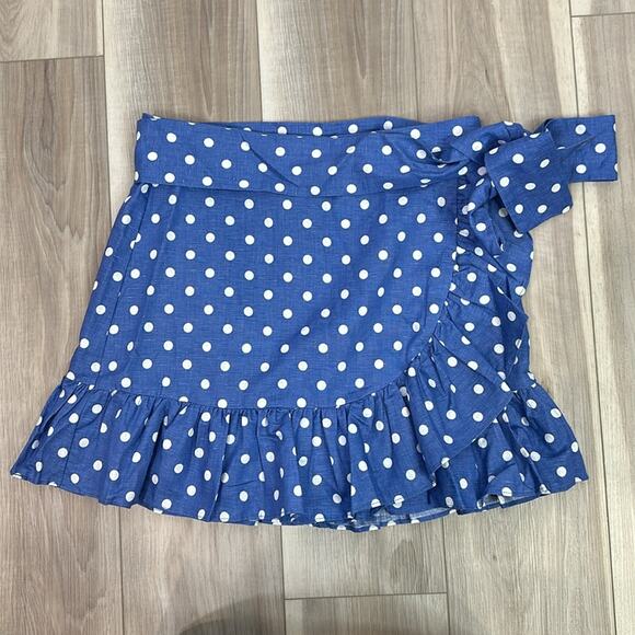 Privacy Please June mini skirt in riviera dot size large - Picture 2 of 8